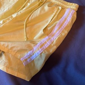 Cute yellow exercise shorts